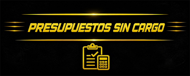 Presupuestos sin cargo